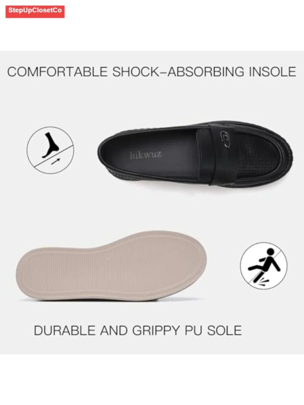 Breathable Perforated Slip-On Sneakers for Women - Lightweight Flexible Sole